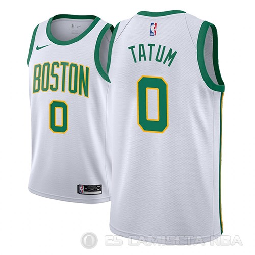 Camiseta Jayson Tatum #0 Boston Celtics Ciudad 2018-19 Blanco - Haga un click en la imagen para cerrar